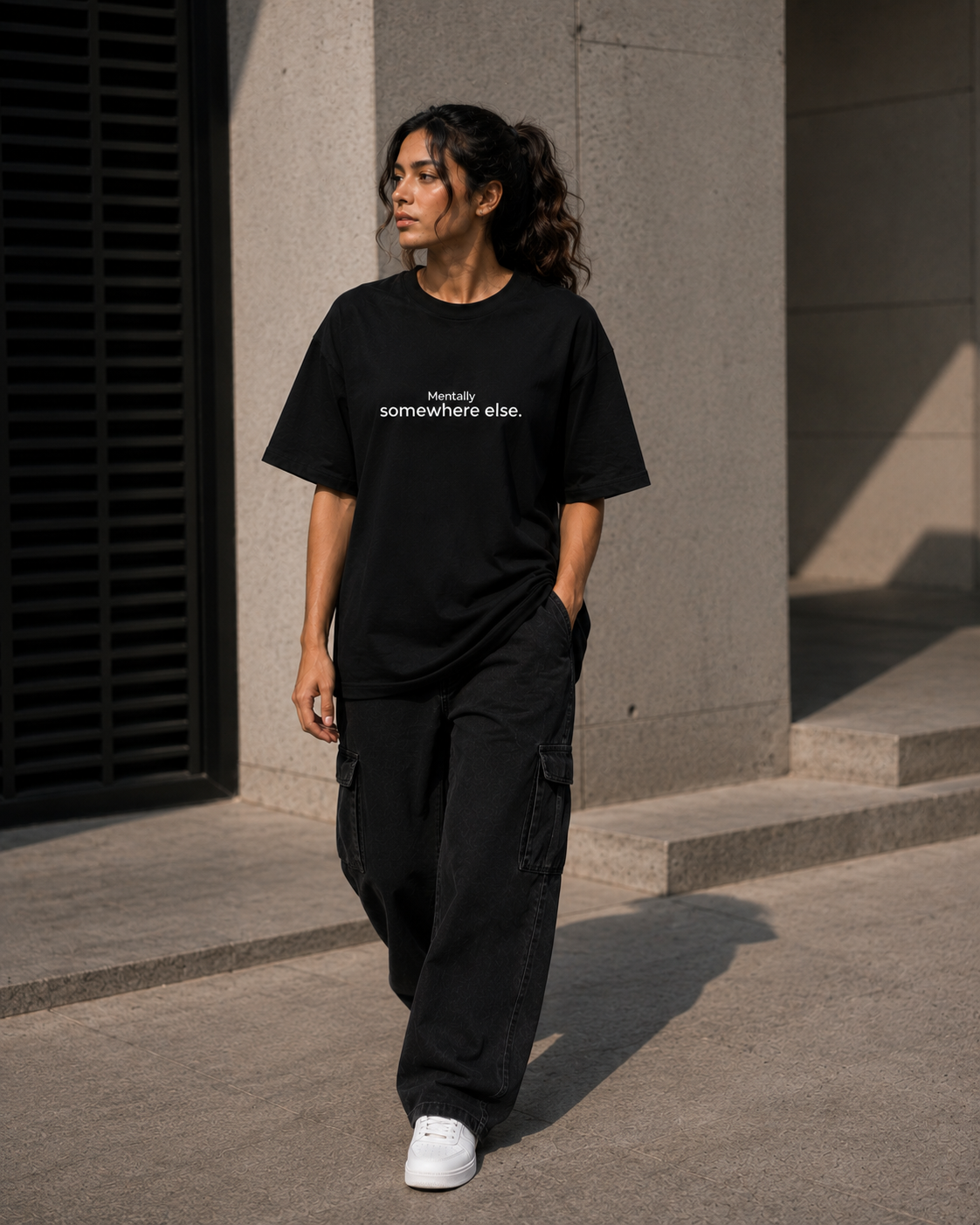 Mentally Somewhere Else – Oversized T-Shirt